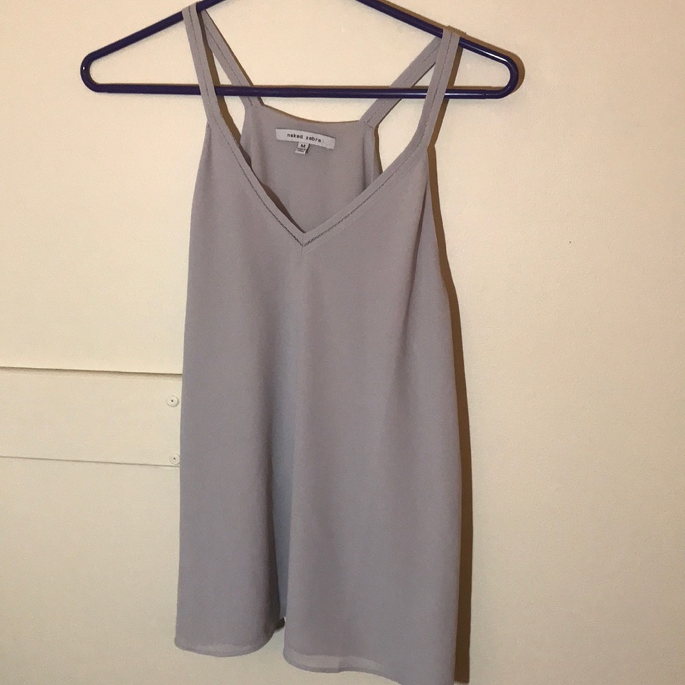 Naked Zebra Gray Tank top